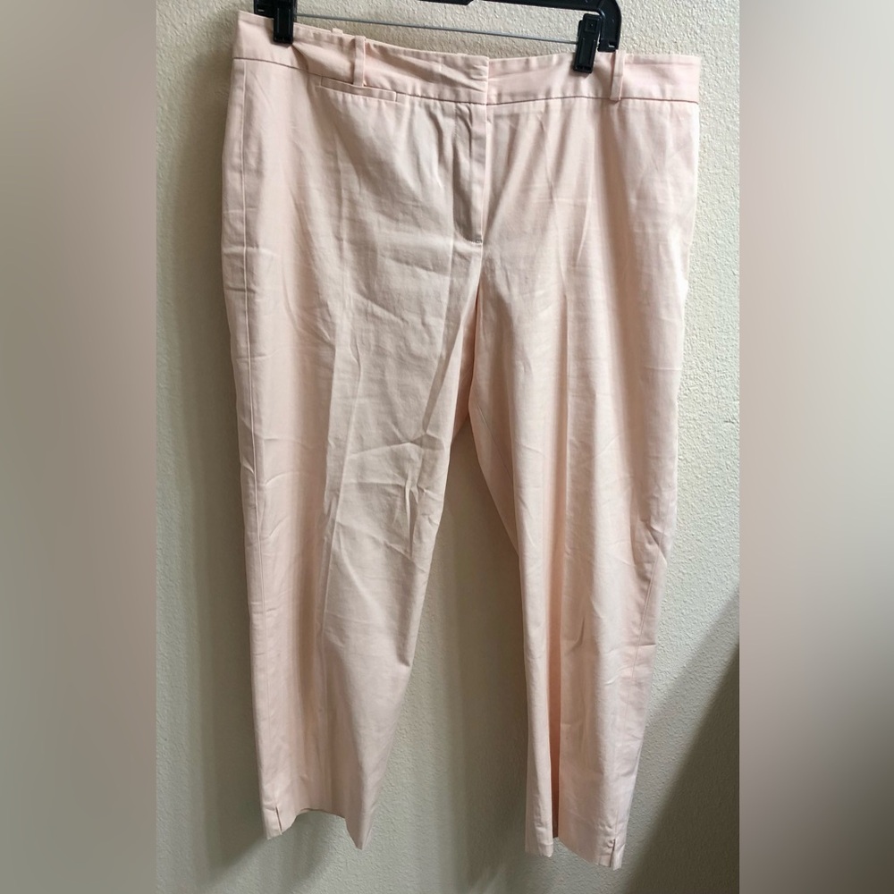 Talbots Light Pink Cropped Dress Pants, 14